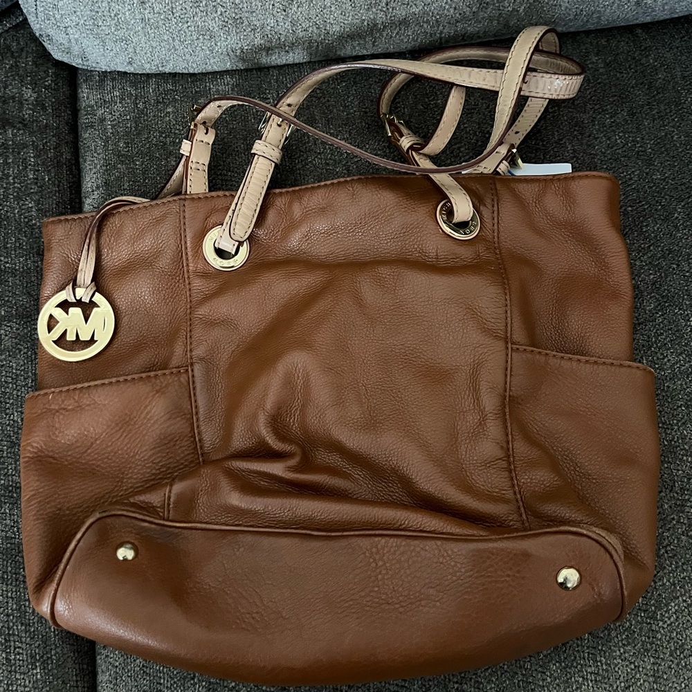 Michael Kors leather tote sage
